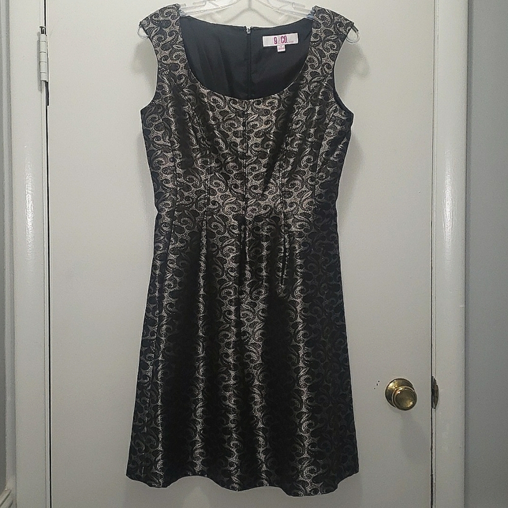 Formal black and silver dress